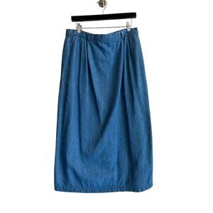 Vintage David Brooks Cotton Denim Jean Skirt Womens Blue Size 14